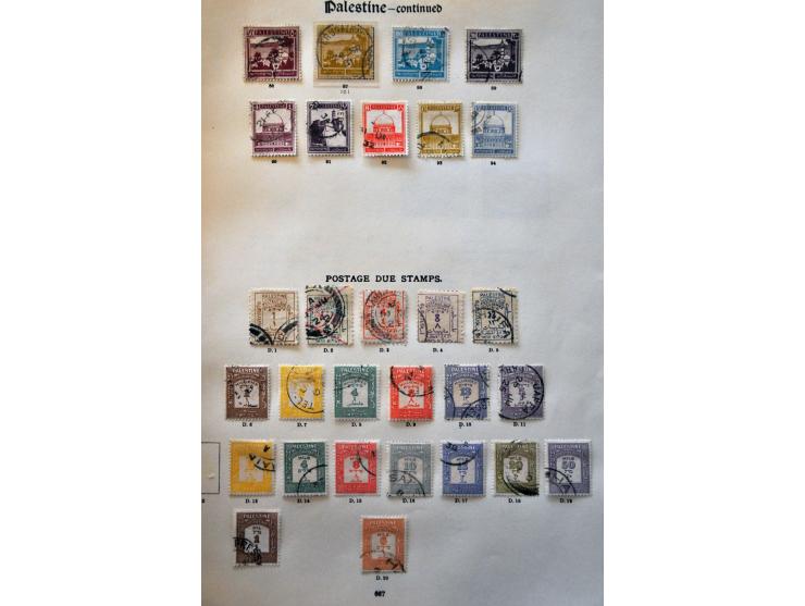 in the Middle East collection used with better ex. including Palestine, Bushire (with 1a incl. letter Abadan Khuzistan 1948),