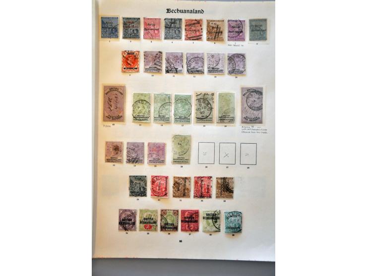 , Basutoland, Swaziland collection with better ex. on album leaves and stock page 