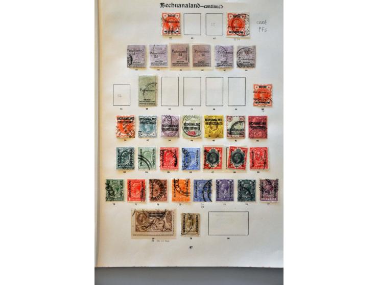 , Basutoland, Swaziland collection with better ex. on album leaves and stock page 