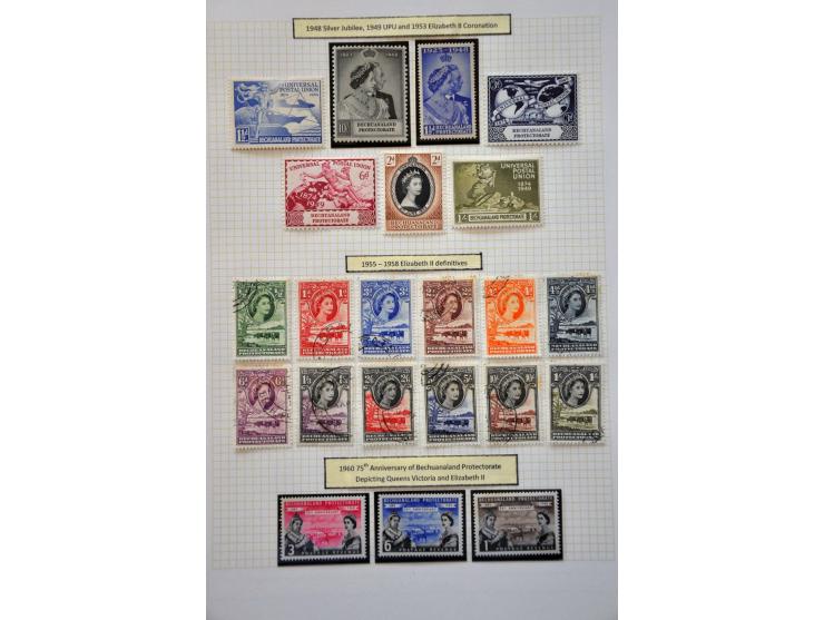, Basutoland, Swaziland collection mostly * with better ex. and sets on album leaves