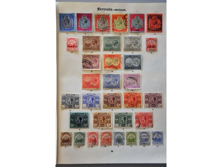 collection 1865-1936 used with many better ex. on album leaves and stockpage 