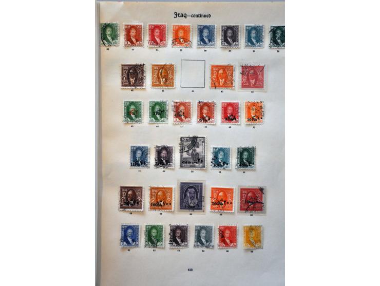 collection 1917-1934 used with many better ex. including official stamps, Baghdad (SG 11b, 17, 18 with certificate BPA 1979) 
