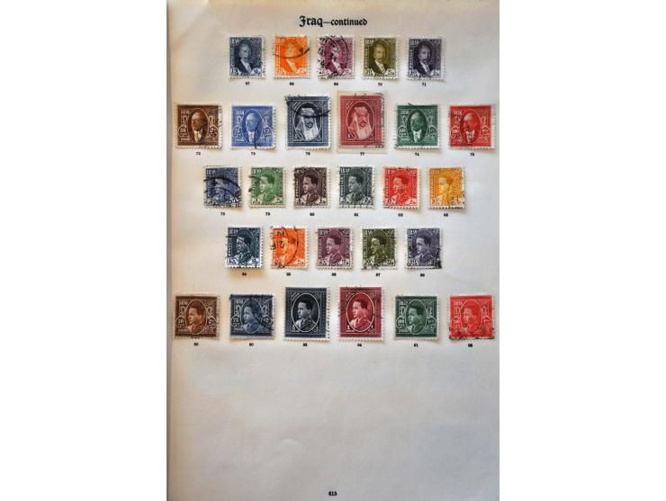 collection 1917-1934 used with many better ex. including official stamps, Baghdad (SG 11b, 17, 18 with certificate BPA 1979) 