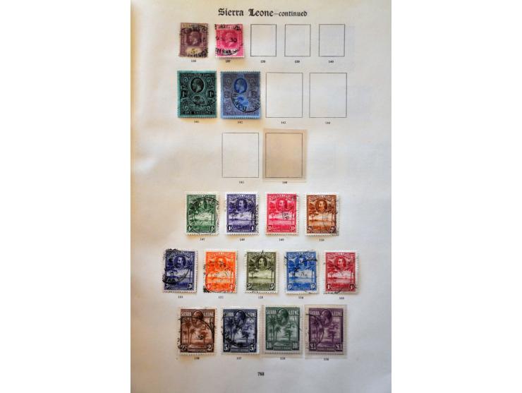 collection 1859-1935 used with many better ex. on album leaves and stock page 