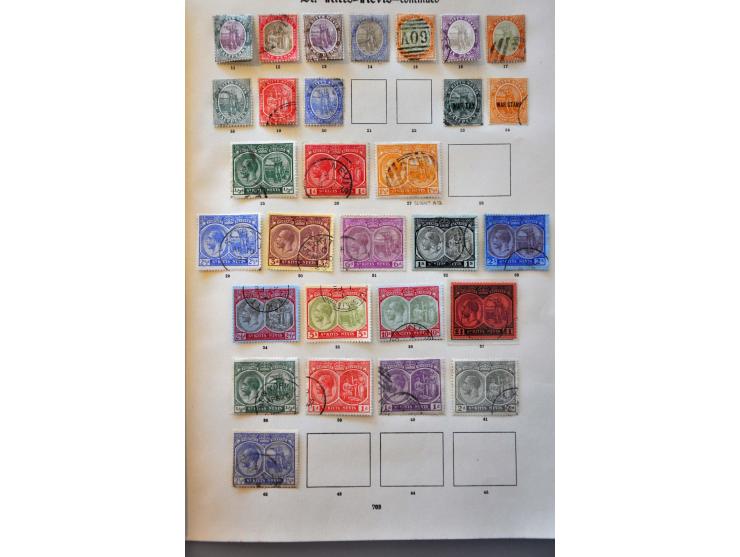 , St. Helena, St. Lucia, St. Vincent (incl. SG 8 with Brandon certificate) etc. good collection used until 1935 with many bet
