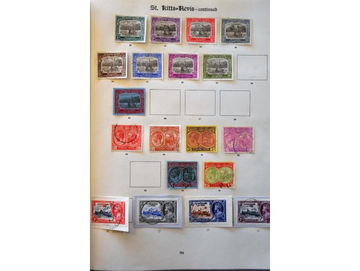 , St. Helena, St. Lucia, St. Vincent (incl. SG 8 with Brandon certificate) etc. good collection used until 1935 with many bet
