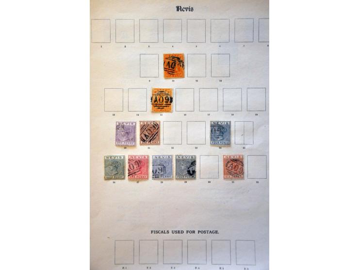 , St. Vincent and British Honduras collection with better ex. on album leaves 