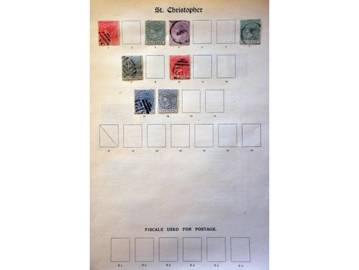 , St. Vincent and British Honduras collection with better ex. on album leaves 