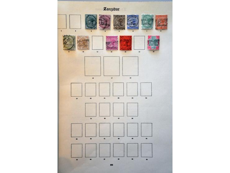 , Uganda and Zanzibar and British East Africa (SG 86, 88, 89 and 100 with opinion Holcombe) collection used with many better 