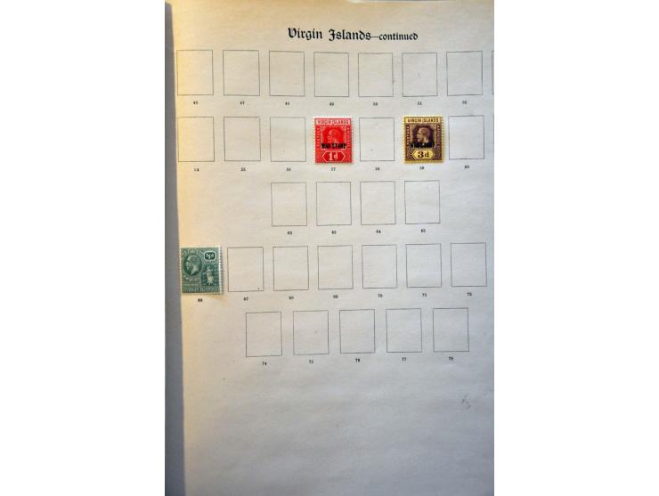 , Turks and British Virgin Islands collection with better ex. on album leaves 