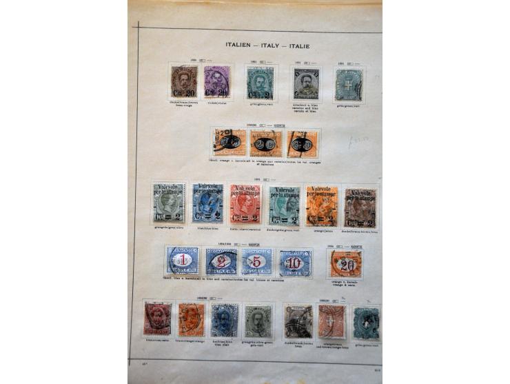 collection 1862-1939 with better stamps on album leaves