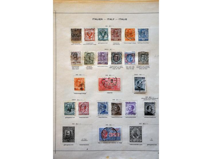 collection 1862-1939 with better stamps on album leaves