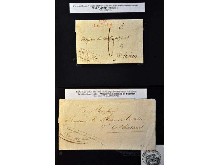 1925 issue (Mi. 103-110) with black, blue and red overprints in sheet parts of 18 ex. (not complete) and Transjordan Mi. 96-1