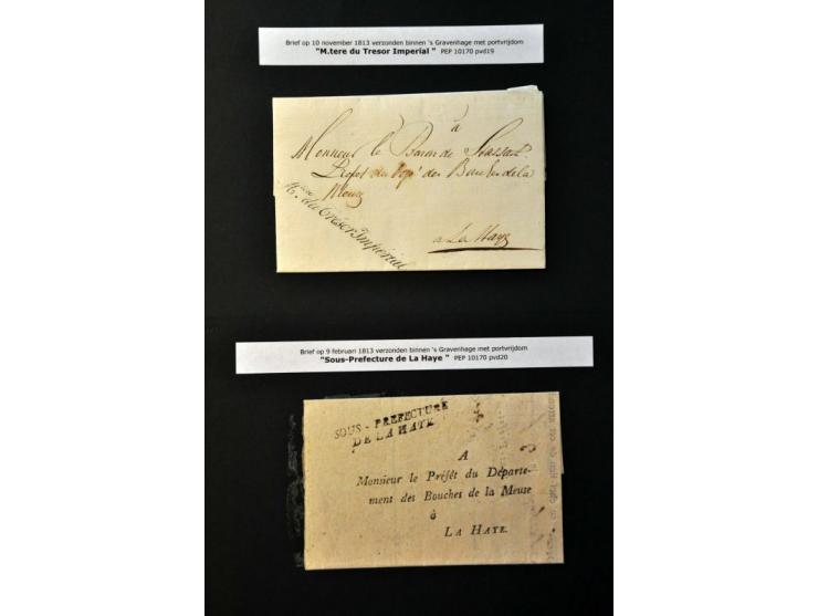 1925 issue (Mi. 103-110) with black, blue and red overprints in sheet parts of 18 ex. (not complete) and Transjordan Mi. 96-1
