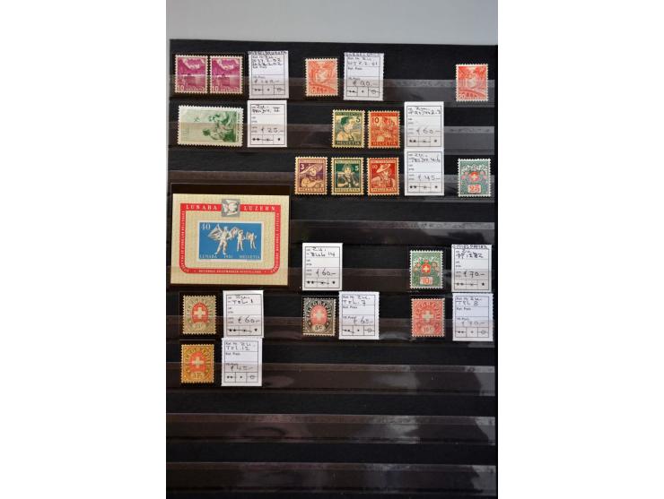 mostly * including combinations and telegraph stamps on stockpages 