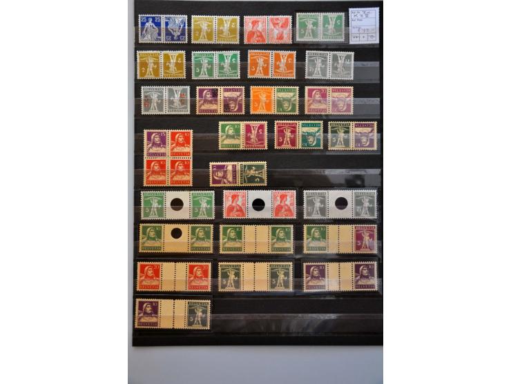 mostly * including combinations and telegraph stamps on stockpages 