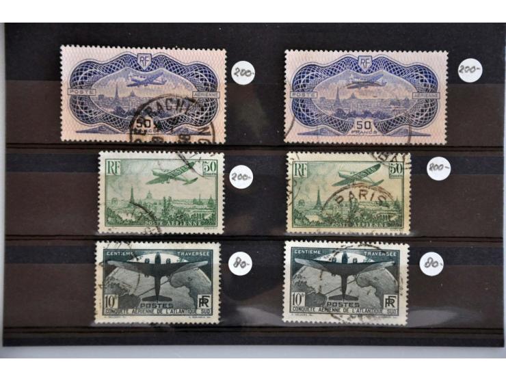 air mail Yvert 321 and PA14 and 15, all 3x used, very fine, EUR 1940