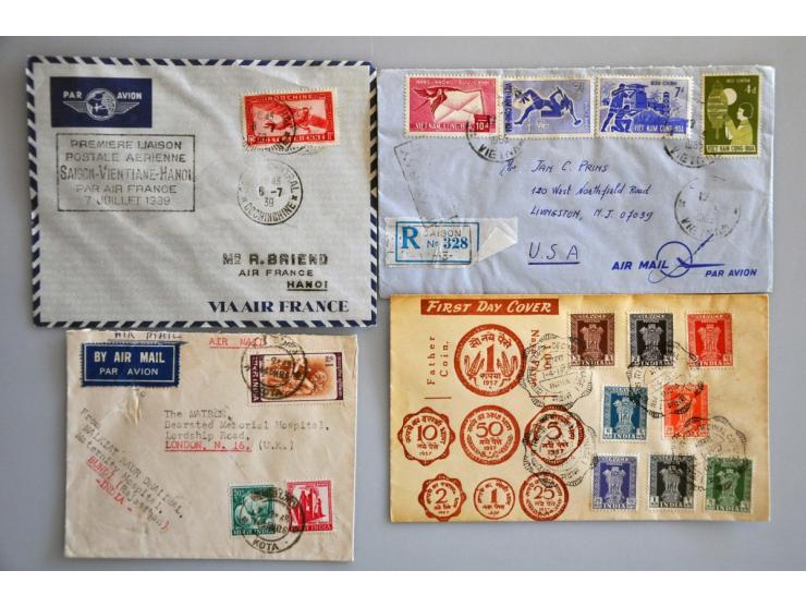 about 30 covers/cards/picture postcards including better items of India, China, Japan etc.
