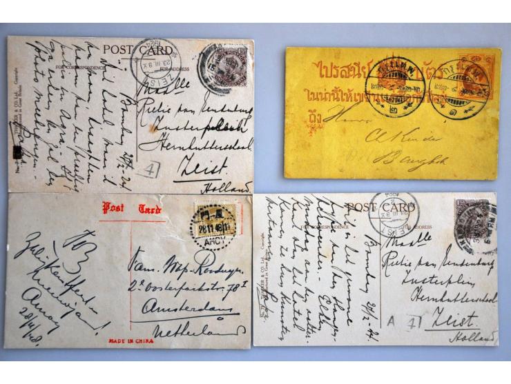 about 30 covers/cards/picture postcards including better items of India, China, Japan etc.