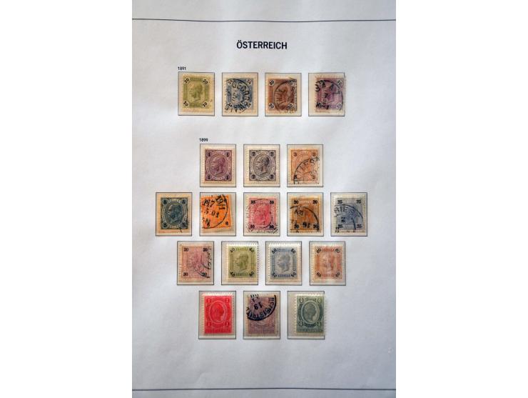 collection 1850-2009 incl. better ex. used/ * and later ** in 3 Davo albums 
