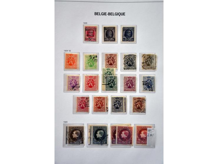 collectie 1849-1994 veel dubbel verzameld gestempeld en */** met veel beter materiaal w.b. Grote Orval, port, spoorwegen, tel