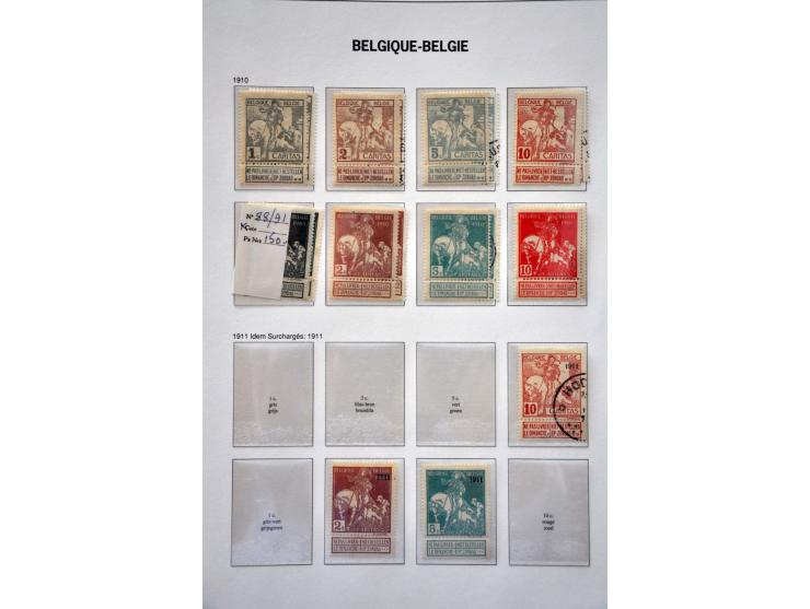 collectie 1849-1994 veel dubbel verzameld gestempeld en */** met veel beter materiaal w.b. Grote Orval, port, spoorwegen, tel