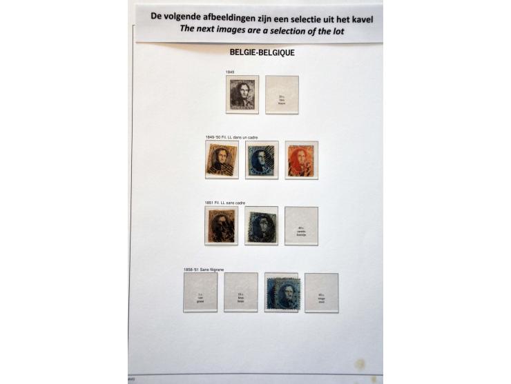 collectie 1849-2000 meest */** w.b. UPU 1952 in 3 luxe Davo albums