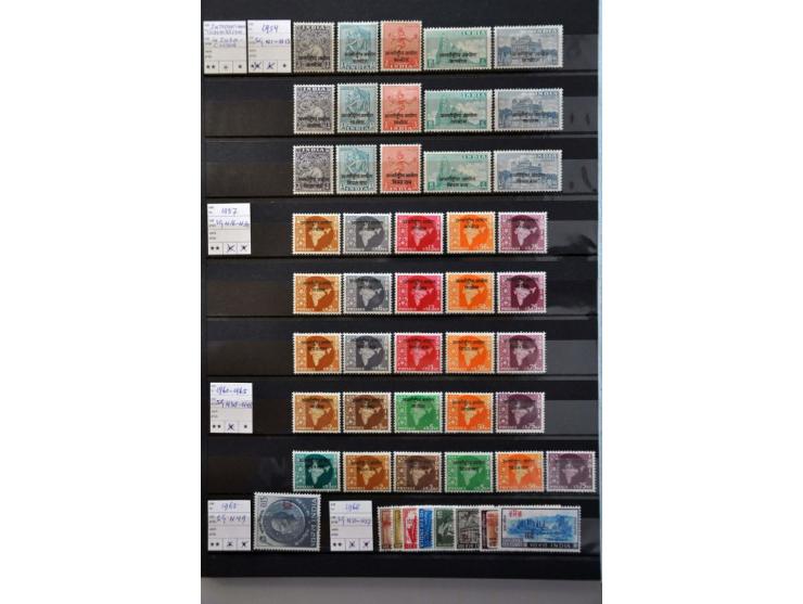 5 cent blauw plaat IV pos. 96 met hoekvelrand en watermerklijn, pracht ex.