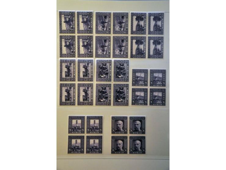5 cent donkerblauw plaat III pos. 80 en pos. 91 met velrand in 2 verschillende nuances op briefomslag van Heerenveen 14-2-185