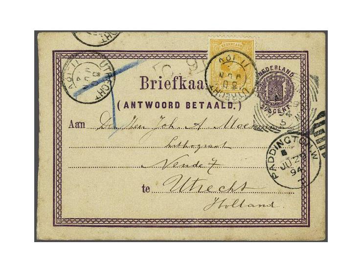 collection of covers and postal stationery, used and unused, some with militairy censors and FPO cancels in small album