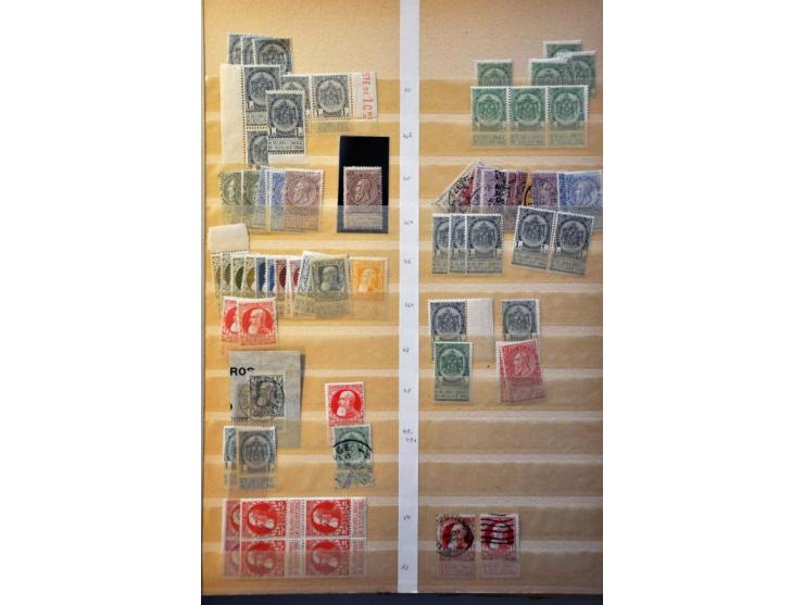 Koevorden B (Ev 125) op 5 cent donkerblauw, plaat III, in verticaal paar pracht ex.
