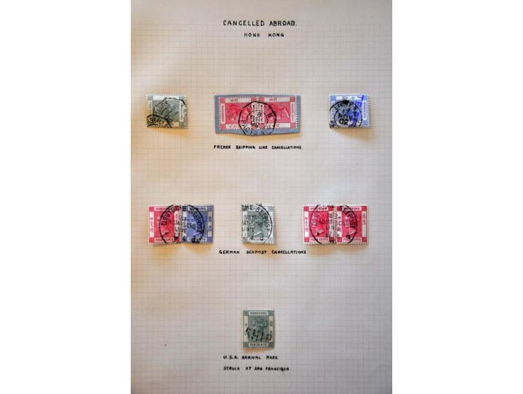 Cijfer 12½ cent rood, Posthoorn 2½ cent blauwgroen en opruimingsuitgifte 1 gulden ultramarijn en bruin op pakketkaart van Ker