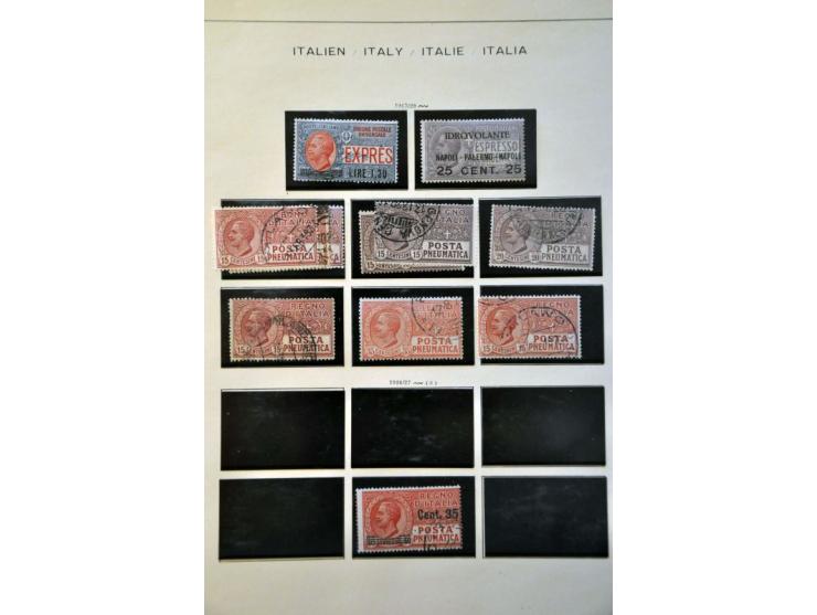 1 cent t/m 25 cent donkerblauw en zwart type III, cat.w. 1900