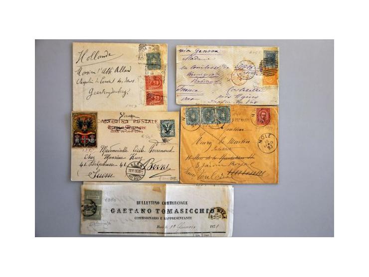 ½ t/m 50 cent lichtblauw, nr. 59 originele spikkeltjes in gom, cat.w. 555 