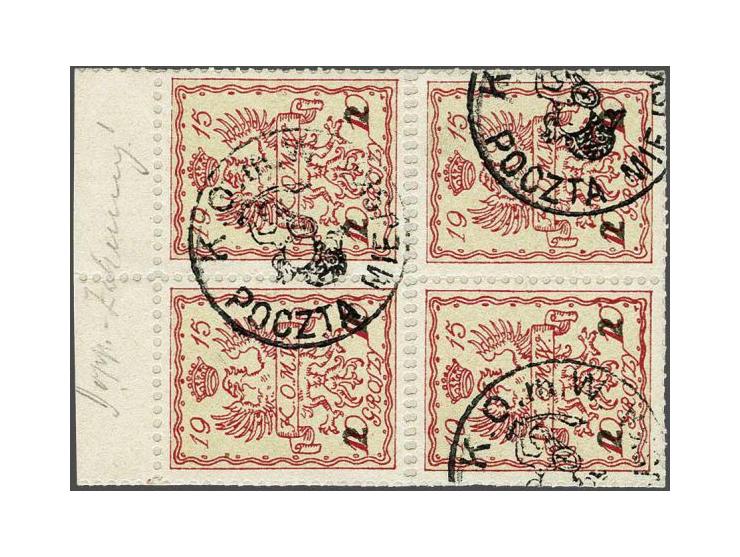  POST COMPTOIR SOURABAYA, ingevuld 4 St., rood rondstempel, op brief 20 July 1818 naar Banjoewangi met tevens rood FRANCO. At
