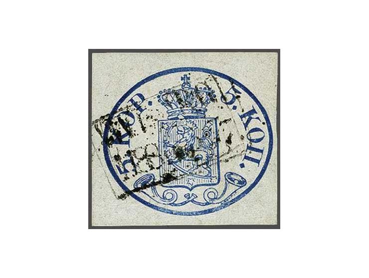5 cent blauw plaat V en 15 cent oranje (5x) op vouwbrief van Rotterdam 18-7-1861 over Londen en New York naar Andover, Mass. 