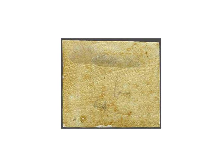 1 kreuzer black on white with sheet margin, fine/very fine mounted mint (gummed side slightly toned), cat.v. 550+