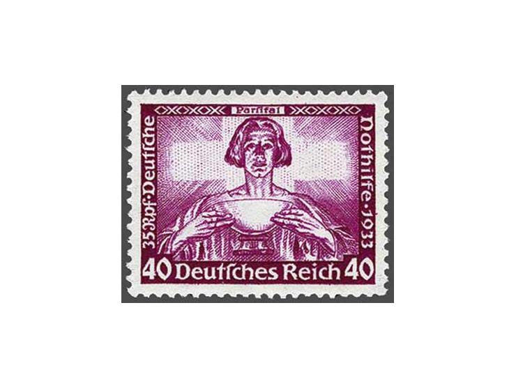 Richard Wagner 40 pfennig lilac, very fine unmounted mint with copy 2018 Hans-Dieter Schlegel certificate, cat.v. 1000