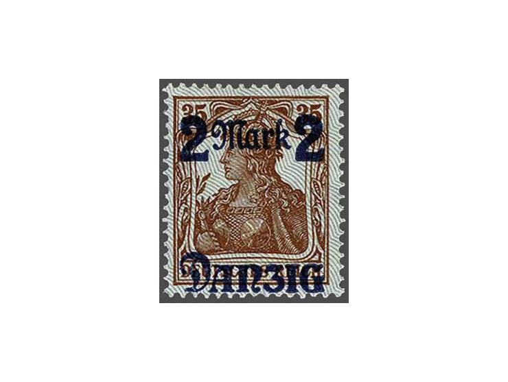 Overprint 2 mark with light grey Netz overprint in type II, very fine mounted mint with 2000 Volker Erdwien certificate and s