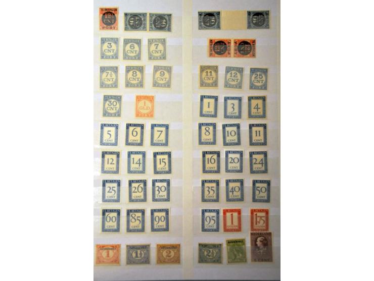 collectie 1852-1977 (*) */** in gemengde kwaliteit met o.a. nrs. 1, 2, 4, 5, 13-29, 48-49,  56-76, 61c, 79, 100, 104, 105,  1
