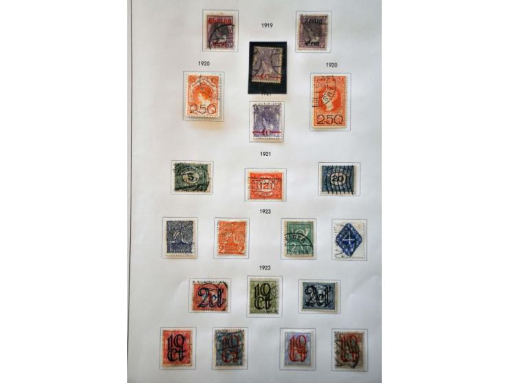 collectie 1852-1975 gestempeld en * met betere ex. en series in Holland album