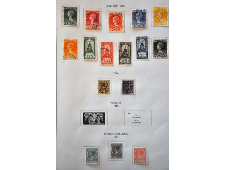 collectie 1852-1975 gestempeld en * met betere ex. en series in Holland album