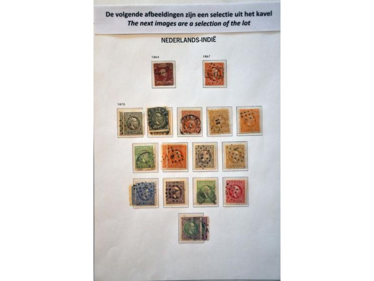 meerdere collecties 1869-1983 deels zowel  gestempeld als */** verzameld met betere ex. in 6 Davo albums, 2 ringbanden, en  i