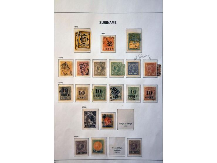 meerdere collecties 1869-1983 deels zowel  gestempeld als */** verzameld met betere ex. in 6 Davo albums, 2 ringbanden, en  i