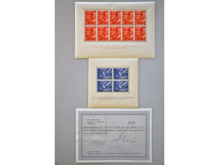 collectie 1898-1966 geheel */** met o.a. nrs. 49, 100, 104, Van Konijnenburg, 530-533 etc. (w.b. met certificaten Dr. Louis) 