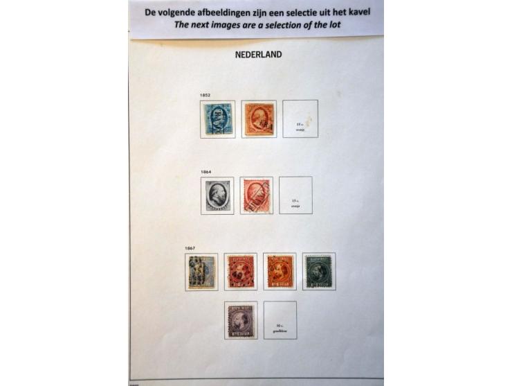 collectie vanaf 1852 met betere ex. en Back of the Book in Davo album 