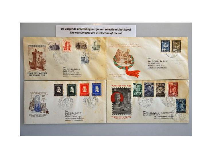 collectie fdc's E5-E760 (2017) alle beschreven in 11 albums en envelop in doos
