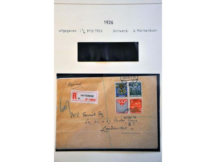 kind 37 poststukken vanaf 1924 w.b. expresse, aangetekend etc. in Safe ringband 