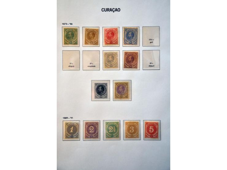collecties vanaf 1870 meest *, later ** w.b. Curaçao nrs. 178-181 in 4 Davo albums 