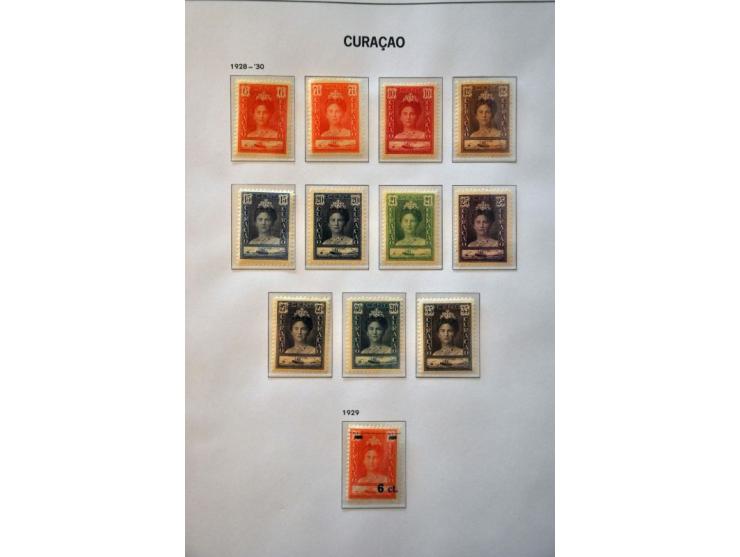 collecties vanaf 1870 meest *, later ** w.b. Curaçao nrs. 178-181 in 4 Davo albums 
